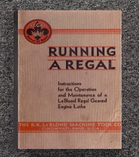 Operation & Maint Manual Geared Lathe Running a Regal Geared Lathe - P67