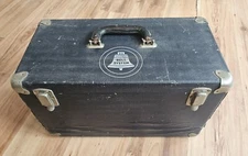 VTG Bell System Telephone Repairman Toolbox Leather Case 3 Handles 19"x12"x10"