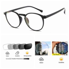 Bifocal Women's Retro Flower Transition Photochromic Bifocal Reading Glasses