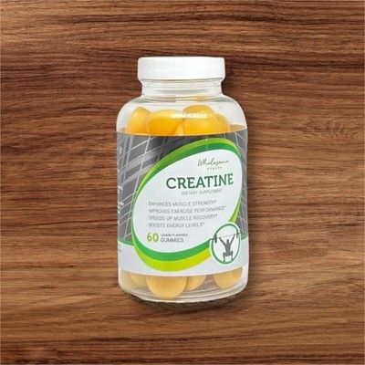 Wholesome Health Creatine Dietary Supplement Lemon Flavored Gummies