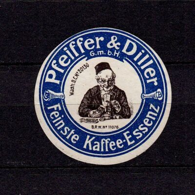 414565/ Reklamemarke   Pfeiffer & Diller   Feinste Kaffee-Essenz