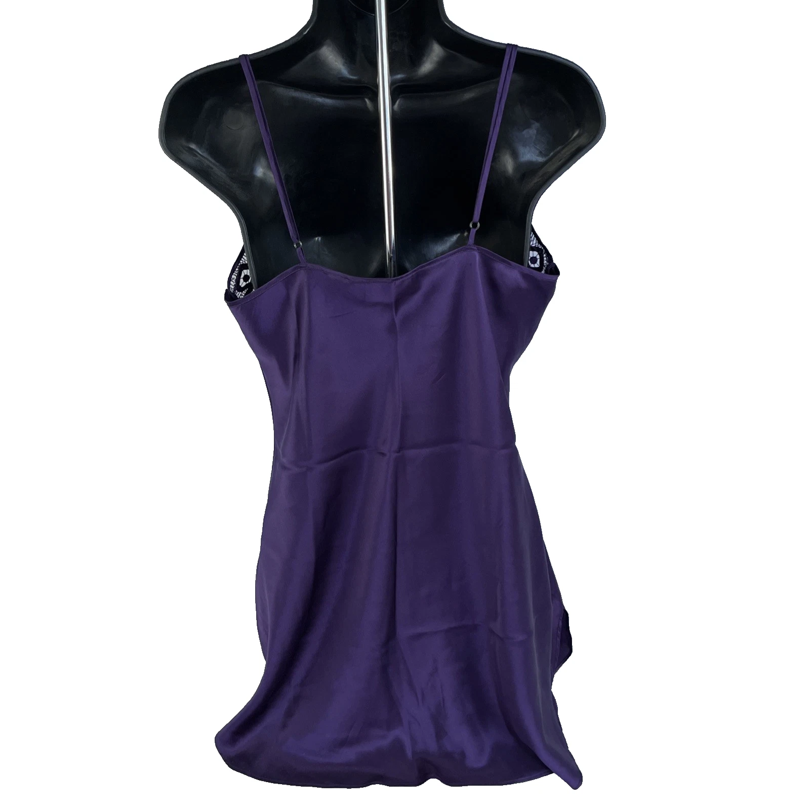 UNDERCOVER Abito Slip Vintage Victoria’s Secret Seta Tg M Viola Lingerie Camicia Sonno