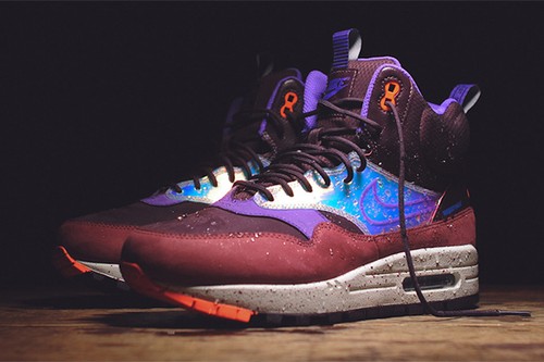 Nike WMNS Shoes Air Max 1 Mid Sneakerboot 685269-600 Size 6 Deep Burgundy - Picture 10 of 12