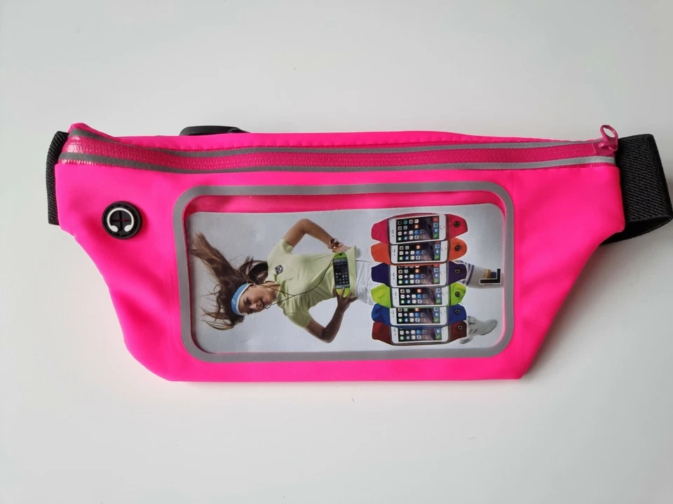 Cinturón para correr Soporte para teléfono deportivo Bolso de cintura ajustable 5 COLORES Foto 4 de 4