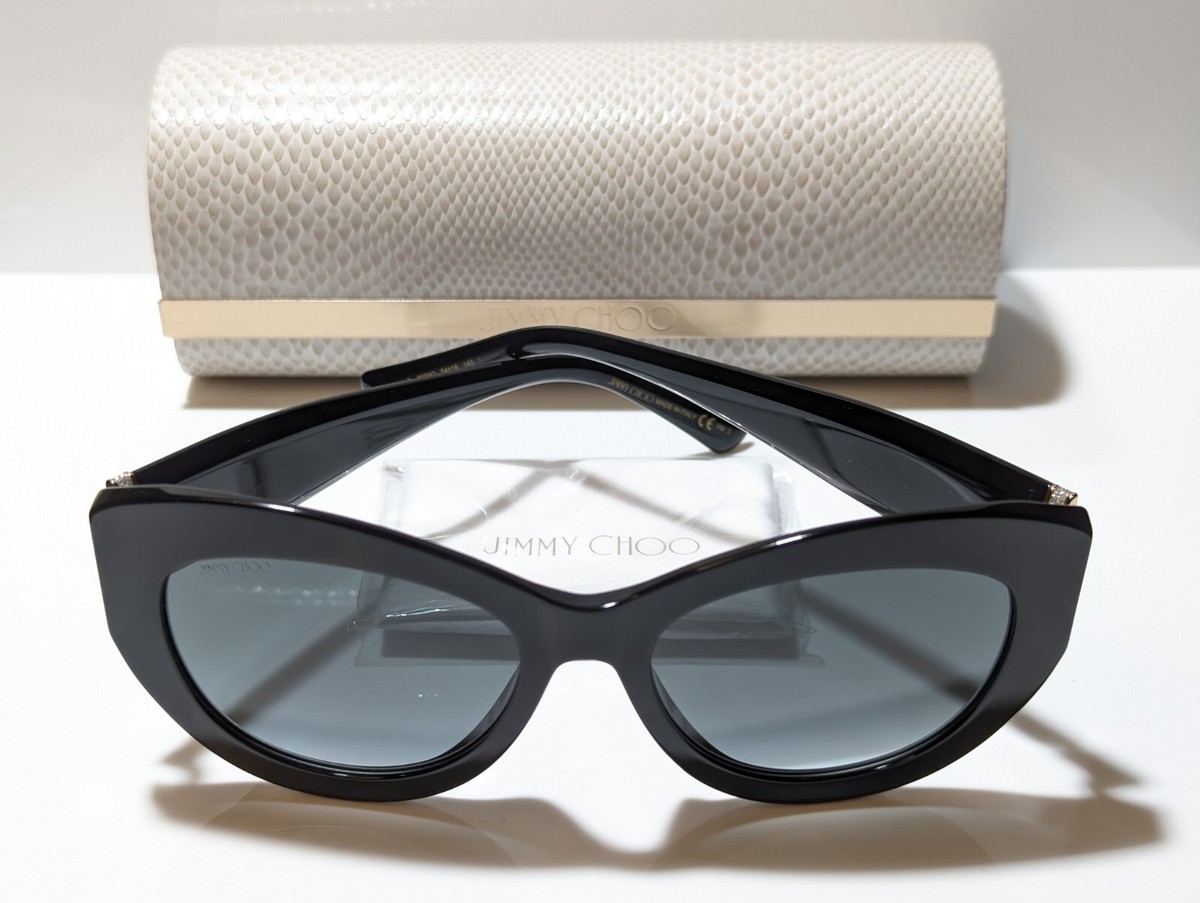 Jimmy Choo Xena Cat Eye Black / Gradient Gray lens Sunglass