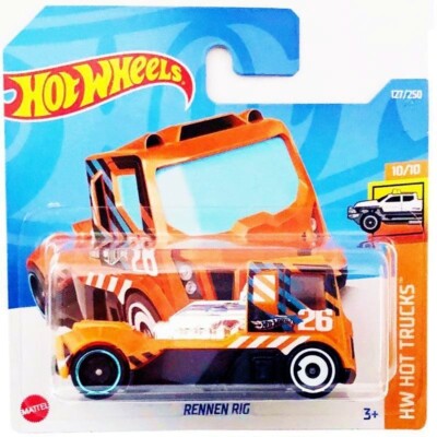 Hot Wheels 2022 HW Hot Trucks #127 RENNEN RIG schwarz orange NEUWERTIG