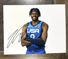 Jerami Grant Signed 8x10 USA Olympics Photo NBA Portland Trailblazers Gold 2020