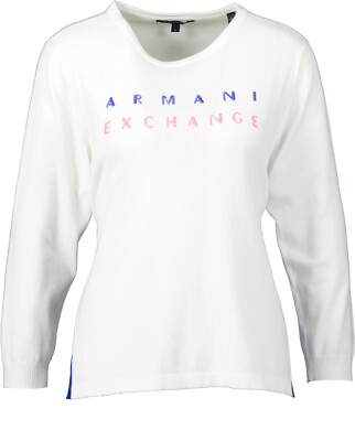 NEU! Armani Exchange Damen Pullover, Gr. L, weiß