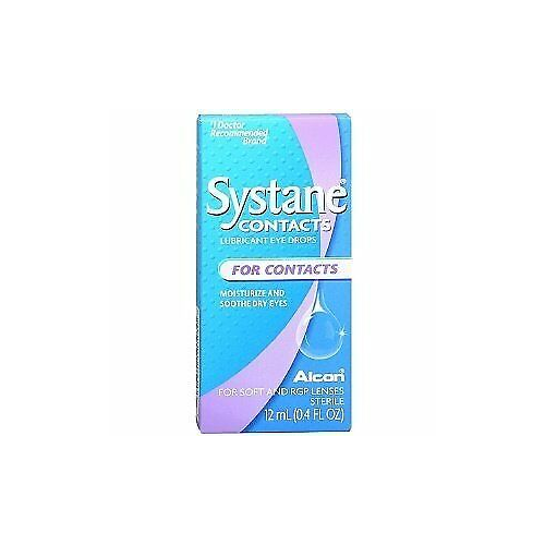 Systane Contacts Lubricant Eye Drops Moisture & Soothes Dry Eyes 4 Oz