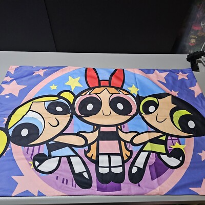 Power Puff Girls Zippered Pillow Case Standard Size Double Sided  Dan River 2000