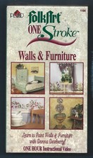 Factory Sealed VHS-FolkArt One Stroke Walls Furniture-Donna Dewberry