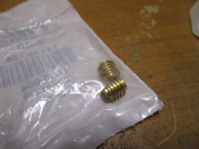 #4-40 Brass Slotted Knife Thread Insert For Wood QTY 2