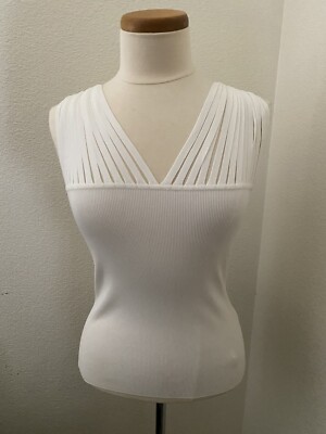 Cache Womens slimming Tank Cami Plain Sleeveless Strappy  Top quality white