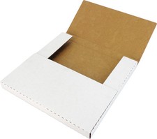  100 12" White Record Shipping Boxes Mailers Holds 1-3 Vinyl 33RPM 12BC01VDWH