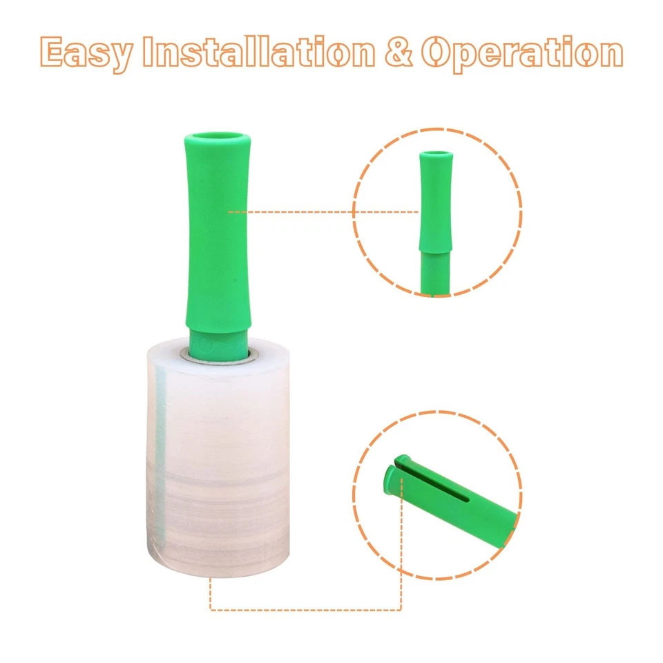 5" in. x 1000FT 60 Gauge Rolls Stretch Shrink Film Hand Wrap Core 1" Handler Inc - Image 3 of 4