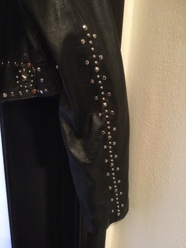 Wilson’s Leather Motorcycle Black Studded Women’s Jacket Size XL - Picture 5 of 12