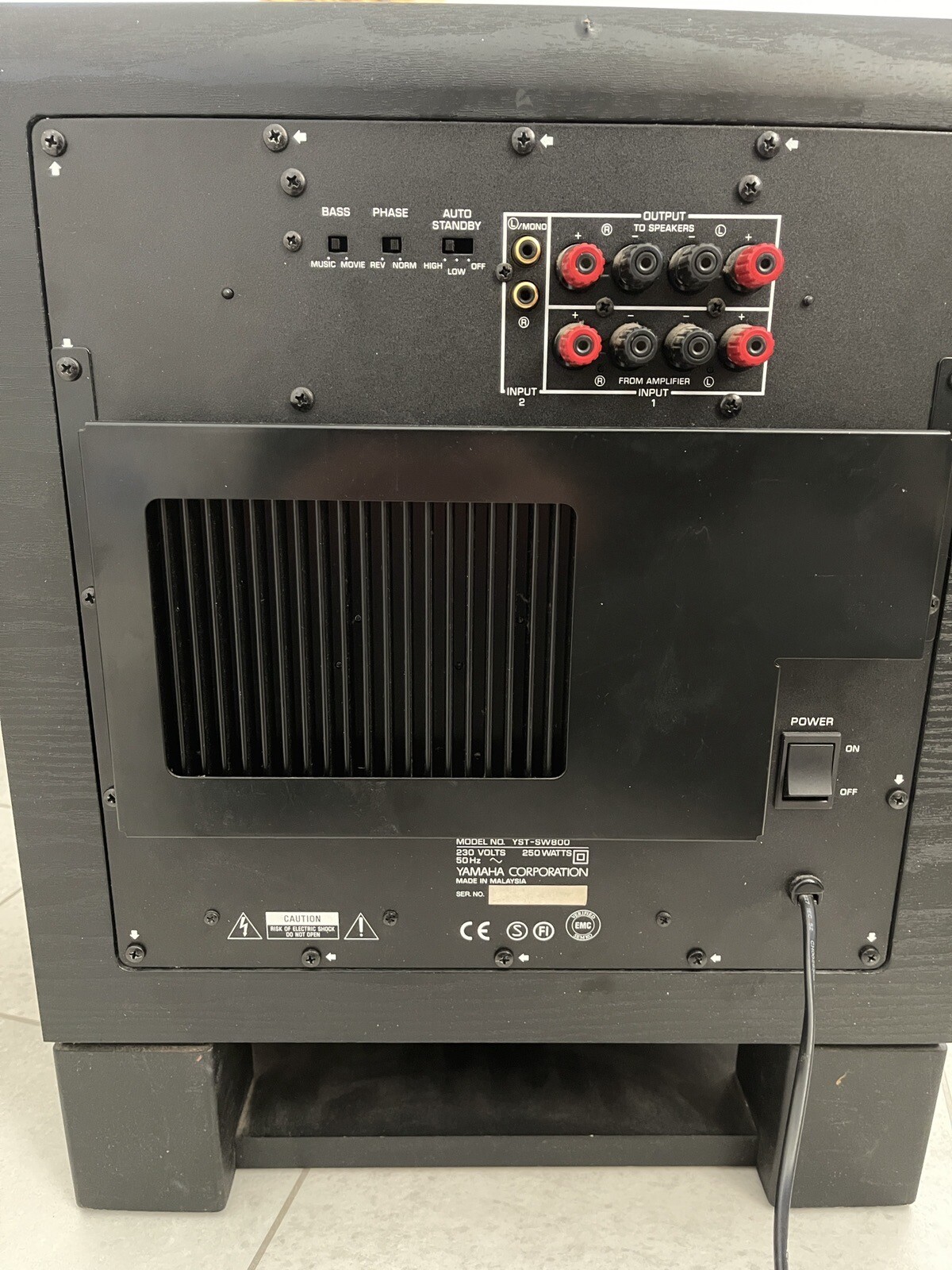 Yamaha YSTSW800 Subwoofer Hifi home cinema( Spare Or Repair) eBay