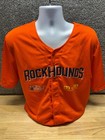 Midland Tx Rockhounds Shirt Mens L Orange Minor League Baseball Jersey Sports