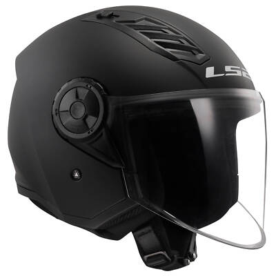 Helm Jet LS2 Of616 Airflow II Solid Schwarz Matt