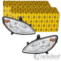 2X Hella Halogen Scheinwerfer Satz Passend FüR MERCEDES-BENZ Viano Vito