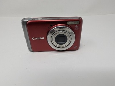 Canon PowerShot A3100 IS 12.1MP Digital Camera - Red for sale
