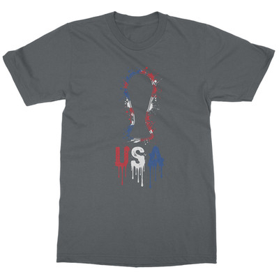 USA Trophy Splash Graphic Soccer Fans Tribute Unisex T-Shirt