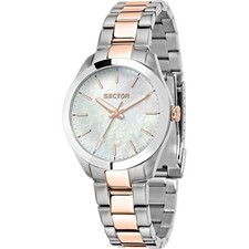 Orologio Donna SECTOR 120 R3253588520 Bracciale Acciaio Madreperla Bianco Rosè