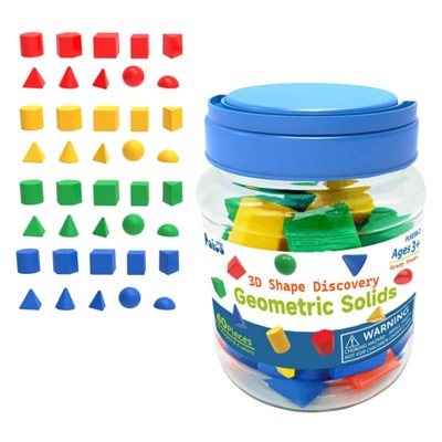 40x 3D Formen Muster Sortieren Lerntisch Manipulative Montessori Spielzeug