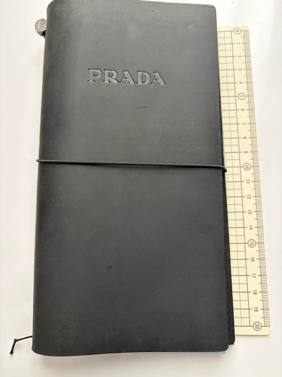 PRADAプラダトラベラーズノートTraveler's notebook USED PRADA Traveler's Company Limited Note Book Leather Cover