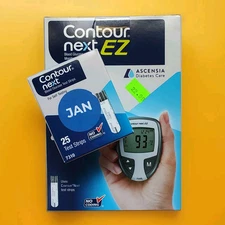 (EXP. JAN 2025)🏵️Contour Next | 25ct Glucose Test Strips & Monitor Lot | Sealed