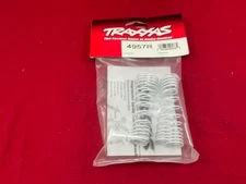 Traxxas 4957R Front/Rear Ultra Shock Springs Progressive Rate, White (4) t-maxx