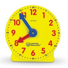 Learning Resources Big Time Mini Clock, Teaching Medium, Yellow