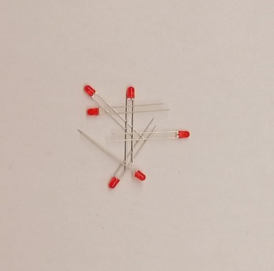 100 Stk Liteon LTL-4221N Led Rot 3mm diffus 2V/10mA 625nm 60° 8,7mcd