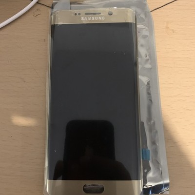 Samsung Galaxy S6 Edge SM-G925F Quad HD Super AMOLED Display Einheit GOLD - NEU