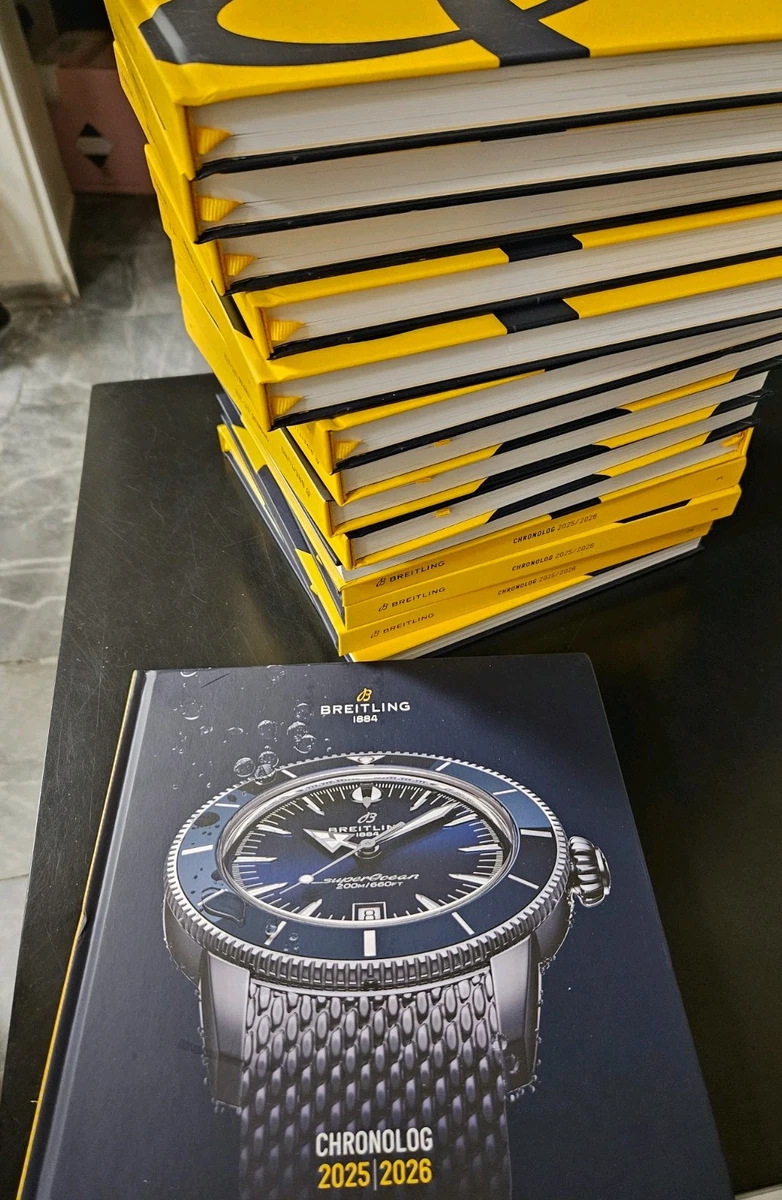 Breitling 1884 Catálogo Chronolog 2025/2026 cm 22 x 22 x 2 páginas 219 Italiano
