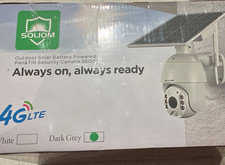 Soliom S600 Outdoor Solar Pan  Tilt Security Camera 4G LTE Weatherproof
