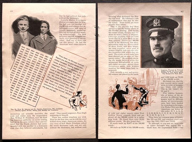 WWI Hindu–German Conspiracy 1932 Exposé “Secrets of the Master Spies” pictorial