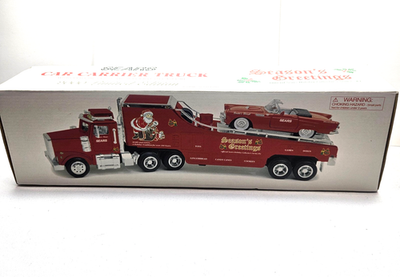 #ad 2000 Sears Season#x27;s Greetings Car Carrier Truck Hauler Limited Edition NIB $29.99