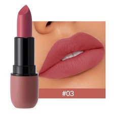 6-Color Matte Lipstick: Velvet Lip Color, Smooth, Waterproof, Long-Lasting Color