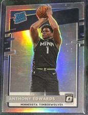 2020-21 Donruss Optic Basketball Anthony Edwards Rated Rookie Holo Silver RC