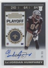 2019 Panini Contenders Playoff Ticket /99 Lil'Jordan Humphrey Rookie Auto RC