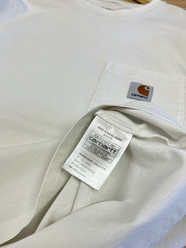Carhartt Pocket T-Shirt Mens M White color Short Sleeve - Picture 7 of 8