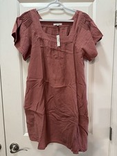 Madewell Women’s Lightspun Butterfly Square-Neck Mini Dress/ Size-Small 