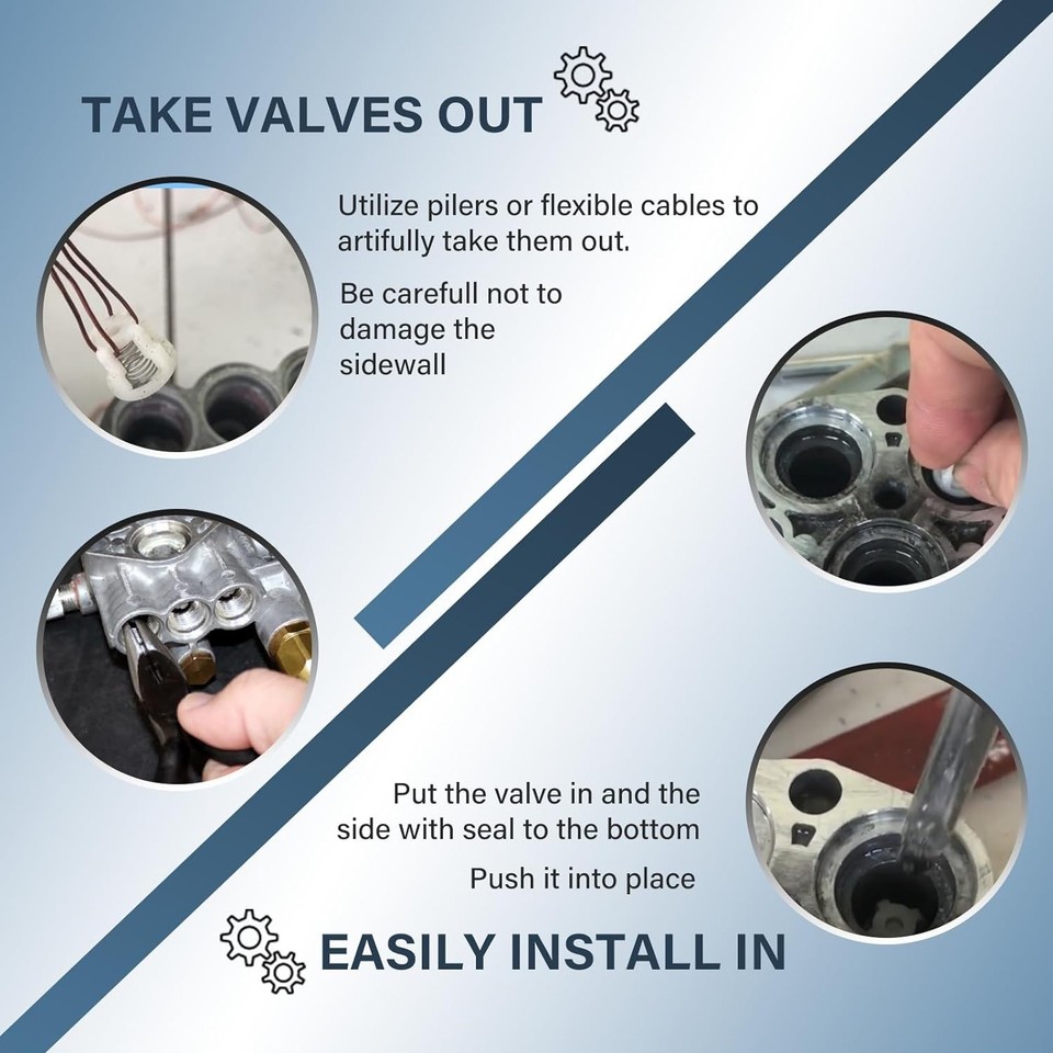 Ricambio Pompa Annovi Reverberi Kit Valvole Di Scarico Per Idropulitrici Ar42123 Compatibile - Foto 9