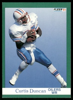 1991 Fleer Curtis Duncan Houston Oilers #59