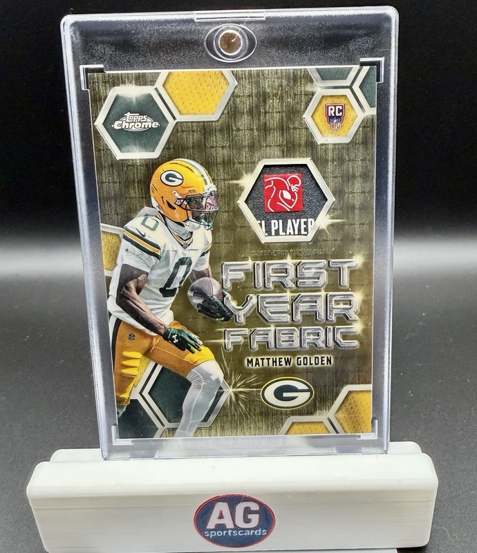 2025 Topps Chrome Matthew Golden 1/1 Superfractor First Year Fabric Logo Patch