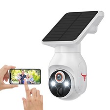 1080p Security Camera Wireless with Solar Panel, 2.4G WiFi Only, AI Human Det...