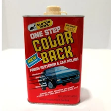 Vtg Turtle Wax 16 fl oz One Step Color Back Finish Restorer Car Polish 75% FULL
