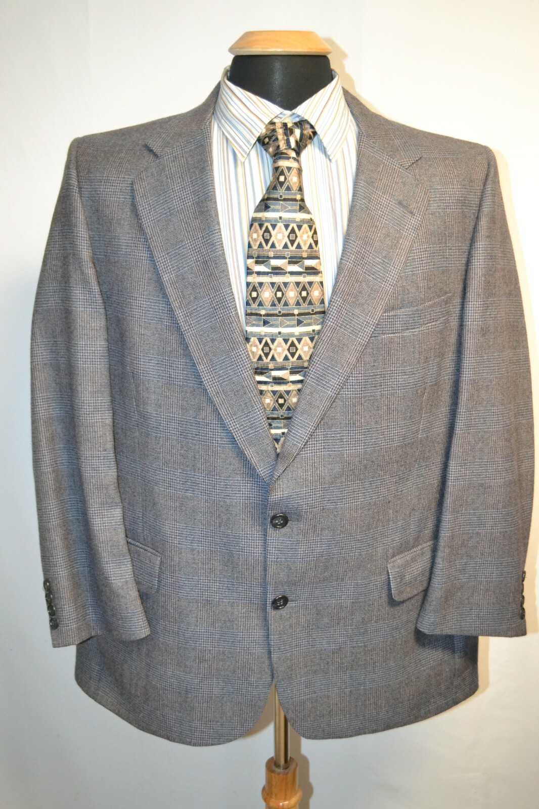 Burberry Men's Plaid Wool 2 Front Button Sports Coat Sz 42R