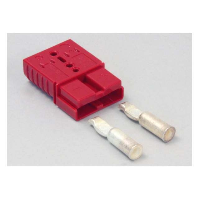 Red Charger Plug Connector 50 amp with 6Ga contacts Tennant Nobles 605387
